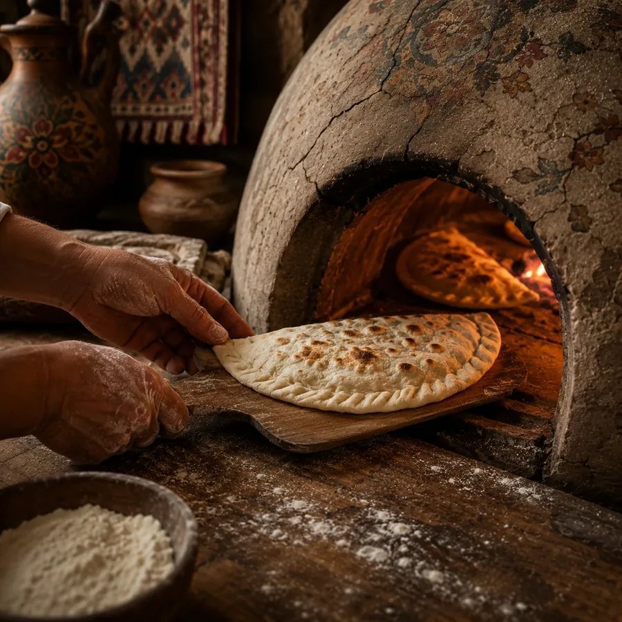 Bağlanma və daş sobada bişirmə